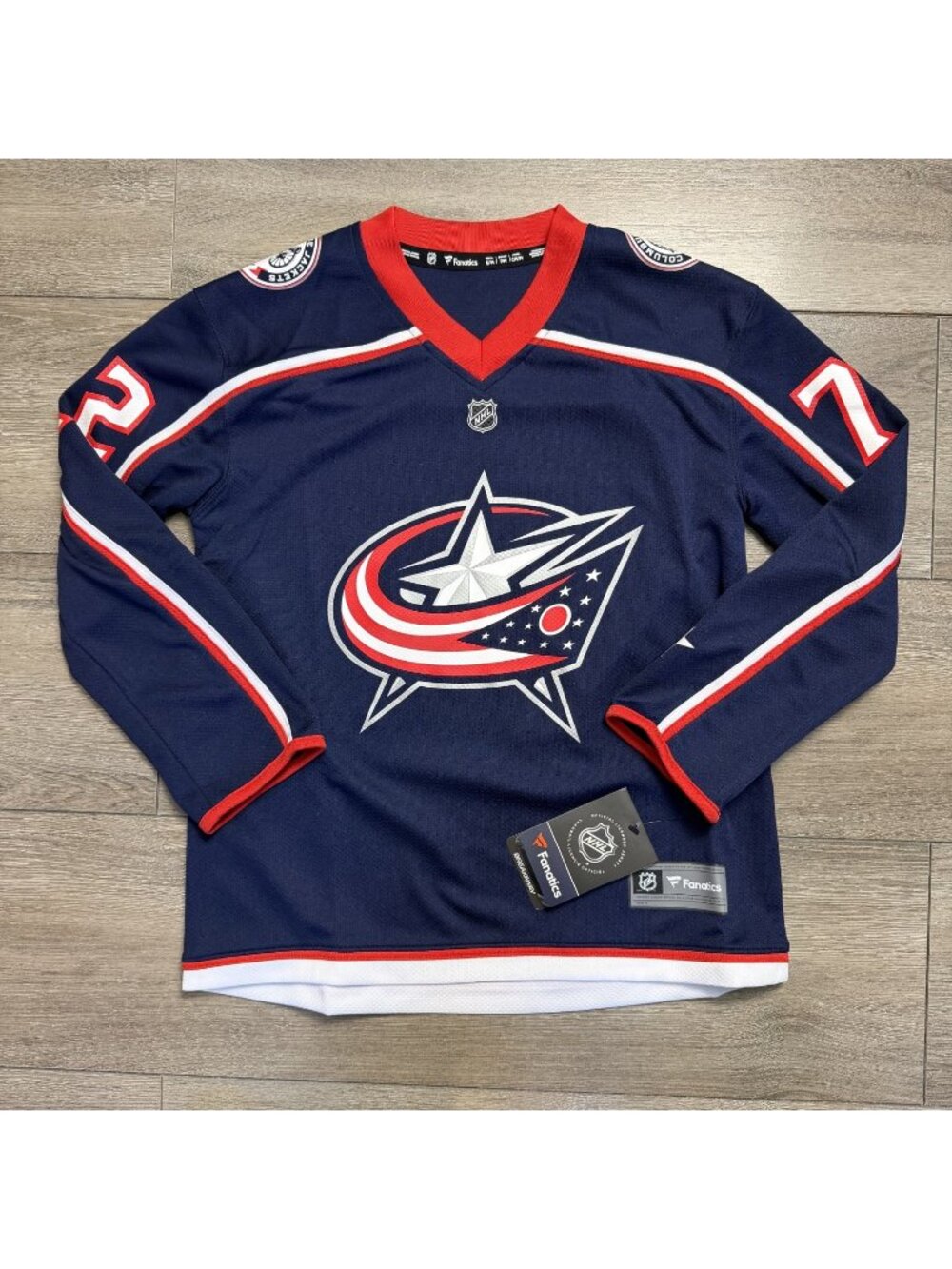 Columbus Blue Jackets  Bobrovsky  #72 Licensed Fanatics YOUTH NHL Jersey S/M
